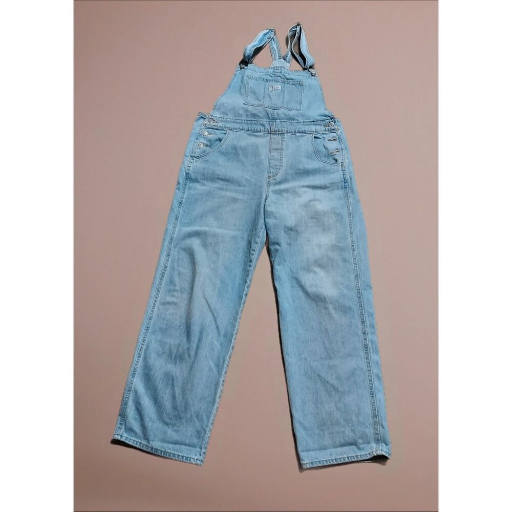 Overalls Slouchy Levi Carpenter Light Wash Jeans Size Large - Picture 2 of 12